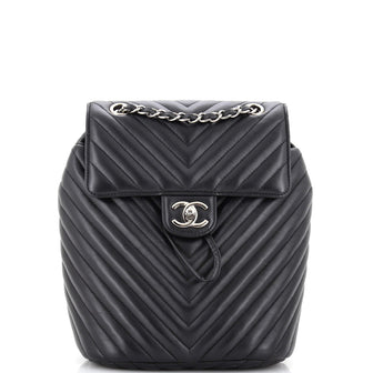 Chanel Urban Spirit Backpack Chevron Leather Small