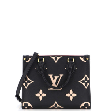 Louis Vuitton OnTheGo Tote Bicolor Monogram Empreinte Giant PM