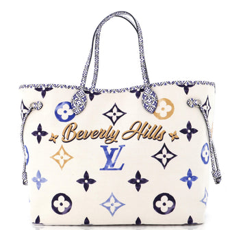 Neverfull NM Tote Limited Edition Cities By The Pool Monogram Watercolor  Giant GM