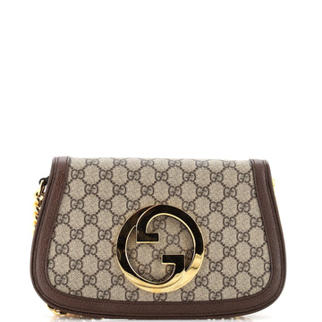 Gucci Blondie NM Flap Bag GG Coated Canvas Small