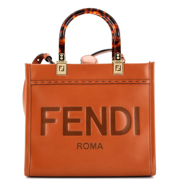 Fendi Sunshine Shopper Tote Leather Small