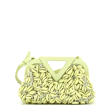 Bottega Veneta Point Shoulder Bag Shell Embellished Crochet Small