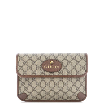 Gucci Neo Vintage Flap Belt Bag GG Coated Canvas