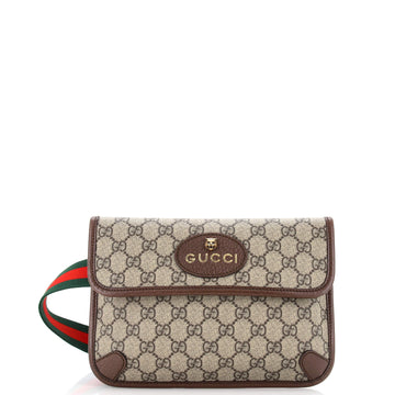 Gucci Neo Vintage Flap Belt Bag GG Coated Canvas