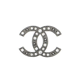 Chanel CC Brooch Metal with Crystals