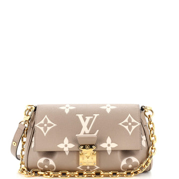 Louis Vuitton Favorite NM Handbag Bicolor Monogram Empreinte Giant