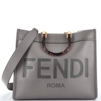 Fendi Sunshine Shopper Tote Leather Medium