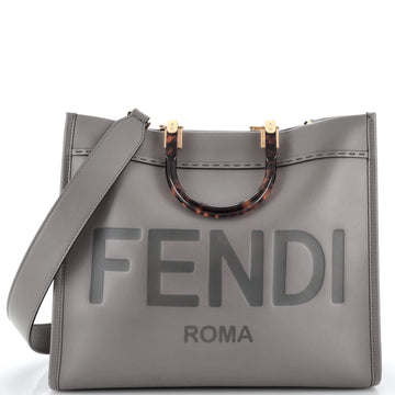 Fendi Sunshine Shopper Tote Leather Medium