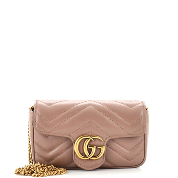Gucci GG Marmont Flap Bag Matelasse Leather Super Mini