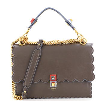 Fendi Kan I Bag Leather Medium