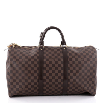 Louis Vuitton Keepall Bag Damier 50 Brown