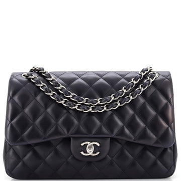 Chanel Classic Double Flap Bag Quilted Lambskin Jumbo