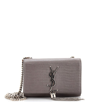 Saint Laurent Embossed Leather Crossbody Bag