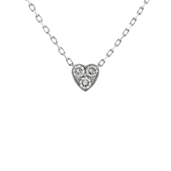 Cartier Etincelle de Cartier Heart Pendant Necklace 18K White Gold with Diamonds Mini
