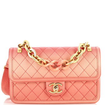 Chanel Sunset On The Sea Flap Bag Quilted Caviar Medium