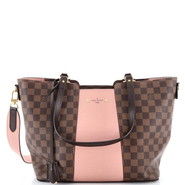 Louis Vuitton Jersey Handbag Damier with Leather