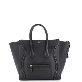 Celine Luggage Bag Grainy Leather Mini