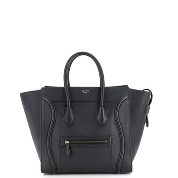Celine Luggage Bag Grainy Leather Mini