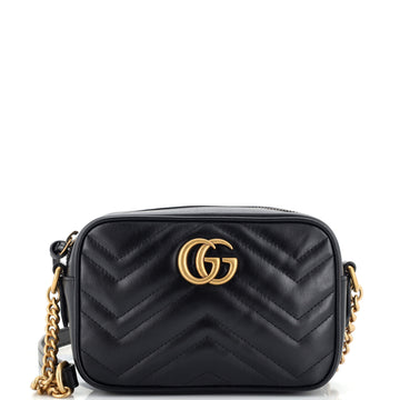 Gucci GG Marmont Shoulder Bag Matelasse Leather Mini