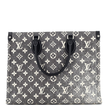 Louis Vuitton OnTheGo Tote Monogram Jacquard Denim MM