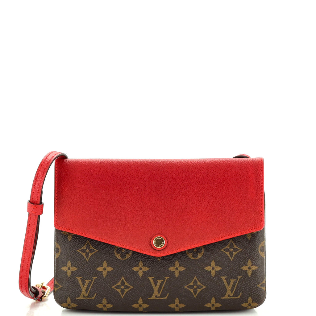Louis Vuitton Twice Handbag Monogram Canvas Brown 2299085