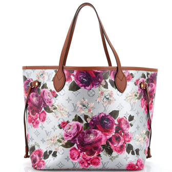 Louis Vuitton Neverfull NM Tote Limited Edition Garden Monogram Canvas MM