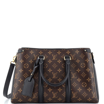 Louis Vuitton Soufflot Tote Monogram Canvas with Leather MM