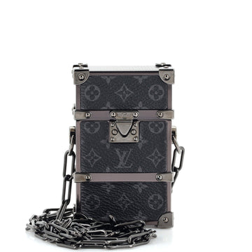 Louis Vuitton Trunk Box Pouch Monogram Eclipse Canvas