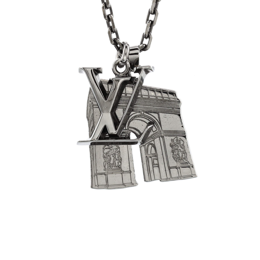 Louis Vuitton LV Initial Arc City Necklace Metal 229910 display picture 2
