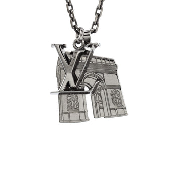 Louis Vuitton LV Initial Arc City Necklace Metal
