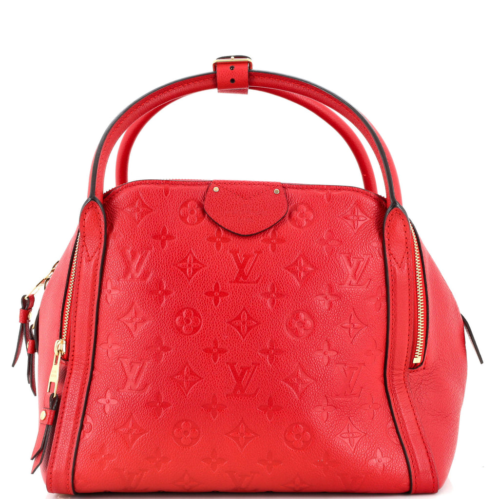 Louis Vuitton Marais Handbag Monogram Empreinte Leather MM Red 229910175