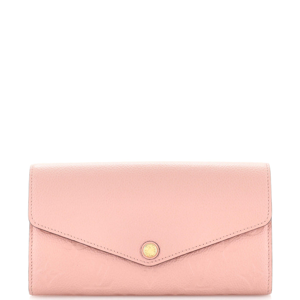 Louis Vuitton Sarah Wallet NM Monogram Empreinte Leather Pink