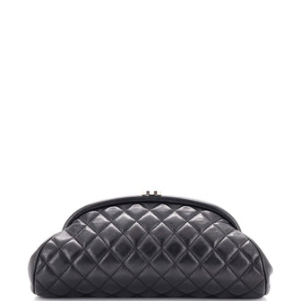 Chanel Timeless Clutch Quilted Lambskin Black 22991027