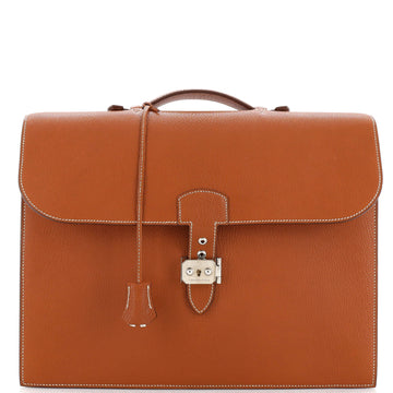 Hermes Sac a Depeches Bag Chevre de Coromandel 38