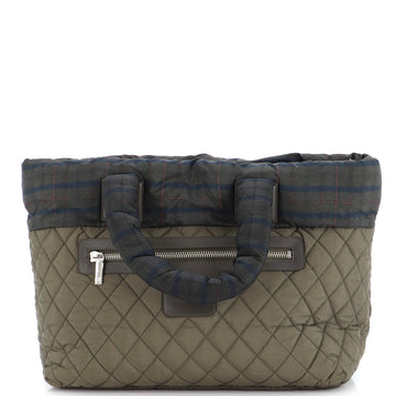 Chanel Coco Cocoon Zipped Tote Quilted Printed Nylon Medium
