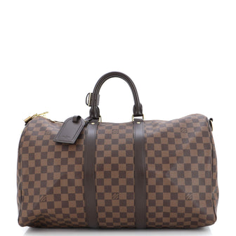 Louis Vuitton Keepall Bandouliere Bag Damier 45