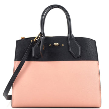 Louis Vuitton City Steamer Handbag Leather MM