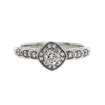 Chanel Coco Crush Engagement Ring Platinum with RBC Diamond E/VVS1 .25CT