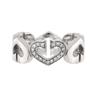 Cartier C Heart of Cartier Ring 18K White Gold with Diamonds