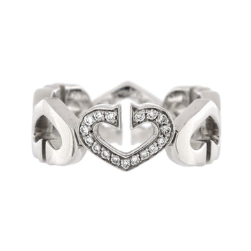 Cartier C Heart of Cartier Ring 18K White Gold with Diamonds
