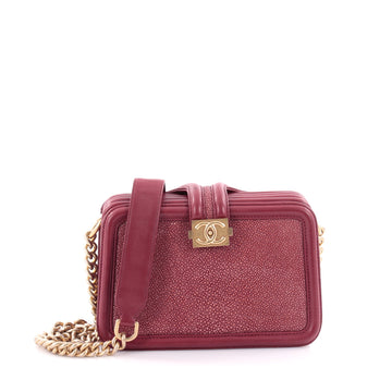 Chanel Boy Camera Bag Stingray Small