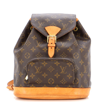 Louis Vuitton Vintage Montsouris Backpack Monogram Canvas MM