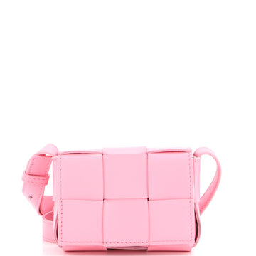 Bottega Veneta Cassette Crossbody Bag Maxi Intrecciato Leather Candy