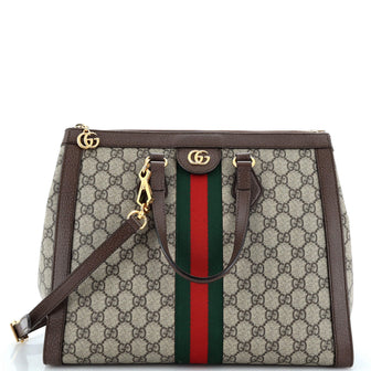 Gucci Ophidia Top Handle Tote GG Coated Canvas Medium