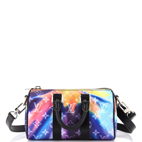 Louis Vuitton Keepall Bandouliere Bag Limited Edition Monogram Sunset Canvas Xs Multicolor