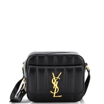 Saint Laurent Vicky Camera Bag Vertical Quilted Leather Toy