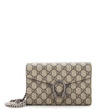 Gucci Dionysus Chain Wallet GG Coated Canvas Small