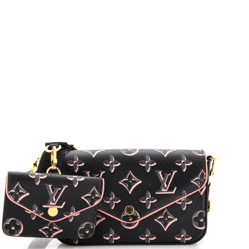 Louis Vuitton Felicie Strap & Go Handbag Fall for You Monogram Canvas