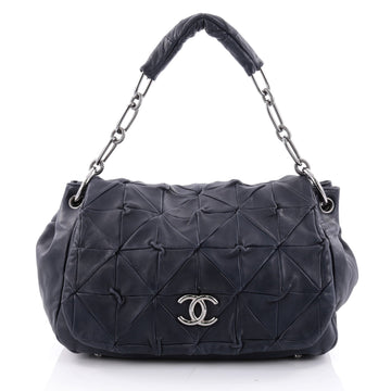 Chanel Origami Accordion Flap Bag Quilted Lambskin Blue 2300801