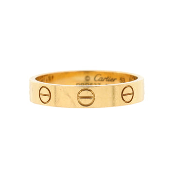 Cartier Love Wedding Band Ring 18K Yellow Gold